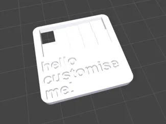 Custom Filament Swatch Maker(Transparency + Label)