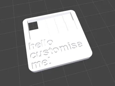 Custom Filament Swatch Maker(Transparency + Label)
