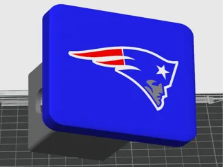 Patriots Tow Hitch Cover - 2in