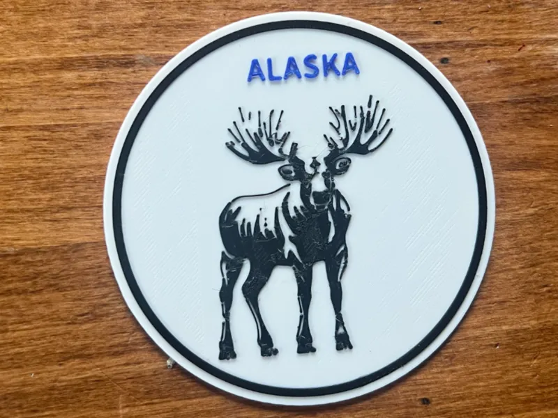 Alaska moose coster