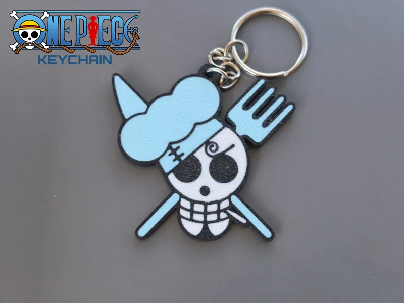 One Piece Kaychain- Sanji Jolly Roger