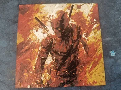 'Deadpool' Inspired Hueforge Wall Art