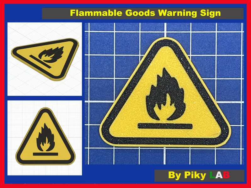 Flammable Goods Warning Sign
