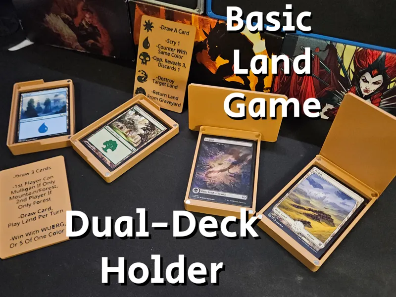 Basic Land Game Dual-Deck Holder