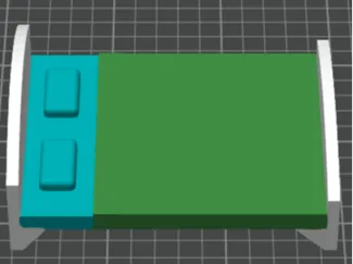 5in doll bed colored