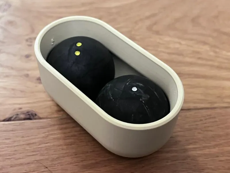 Squash ball case duo