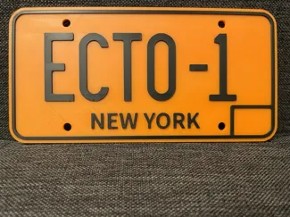 Ghostbusters - Ecto 1 License Plate (A1 mini)