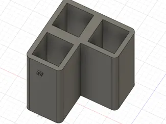 Pencil holder with cable clip