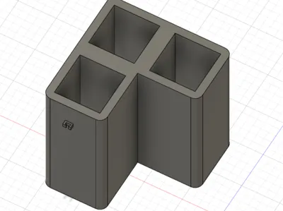 Pencil holder with cable clip