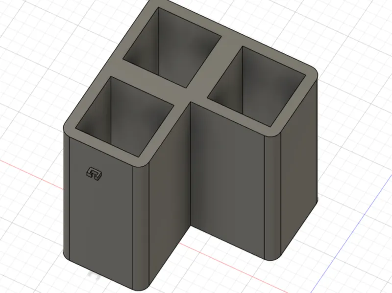 Pencil holder with cable clip