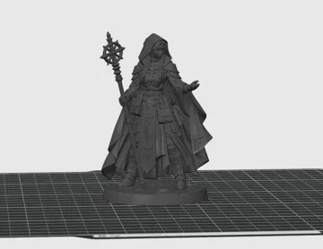 Escenografía en miniatura: Cleric Healer Magician DnD Tabletop Miniatur — vista de referencia 3