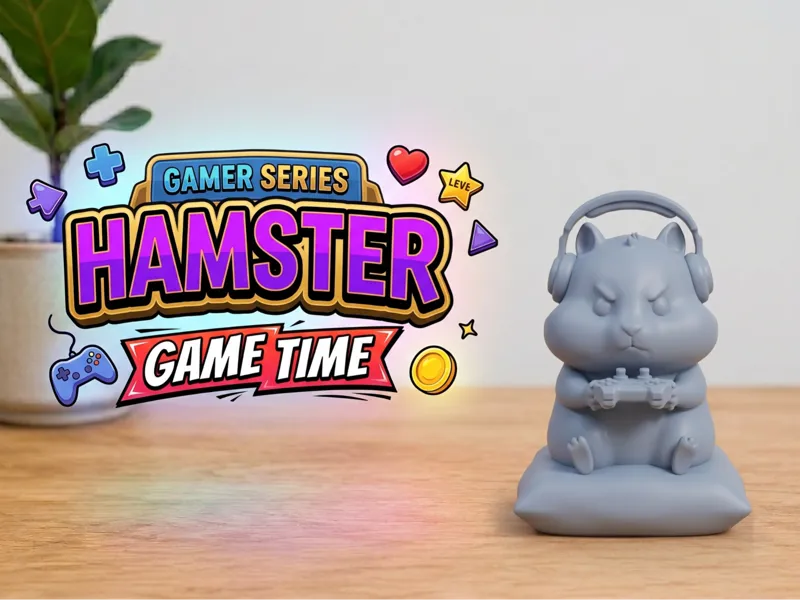 Gamer Hamster Shelf Buddy