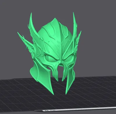 Özel Tasarım Siyah Elf Savaşçı Kaskı Dekoratif Biblo Koleksiyonluk Süs