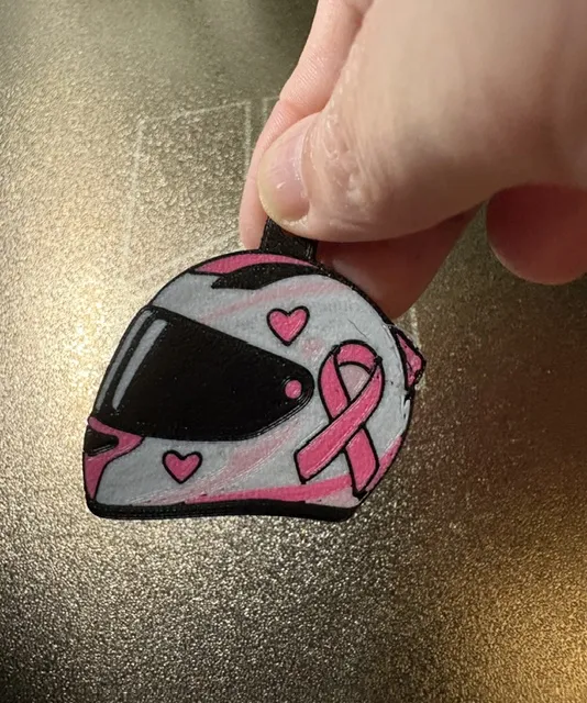 Support Process Symbol Colour keychain pink and blue headphones - Free 3D Print Model - MakerWorld