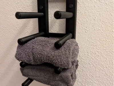 Towel holder for guest towels