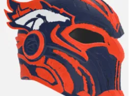Broncos Thors Helmet designed from Ragnarok movie