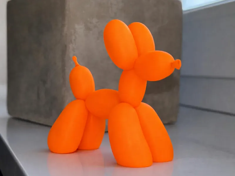 Modern Balloon Dog - Minimalist Easter Desk Decor
