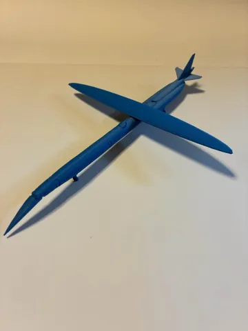 Letrero o emblema decorativo: Articulated Oblique Wing airliner - 1:400 Scale — vista de referencia 2