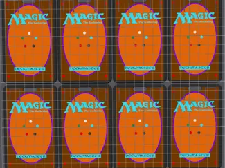 Magic the Gathering card back ID card/badge holder