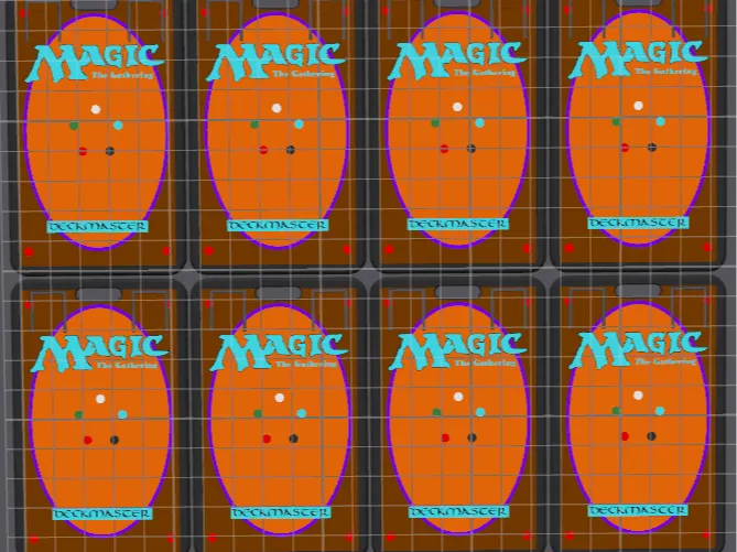 Magic the Gathering card back ID card/badge holder