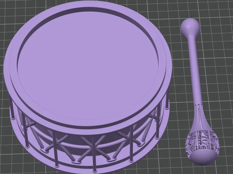 Bambubeat Drum and Drumstick.