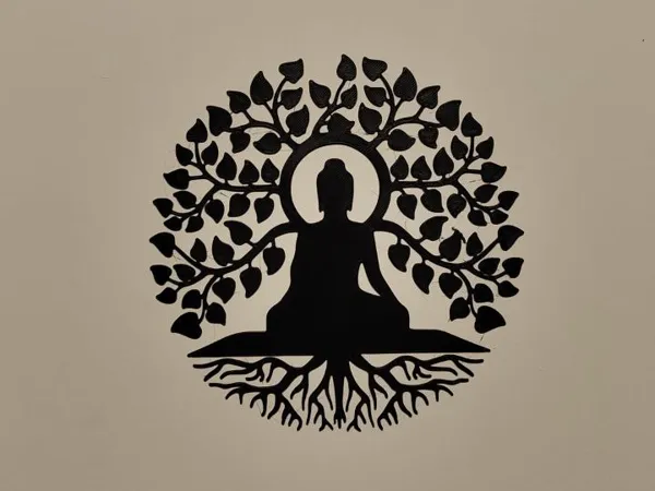 Décoration murale arbre de vie yoga