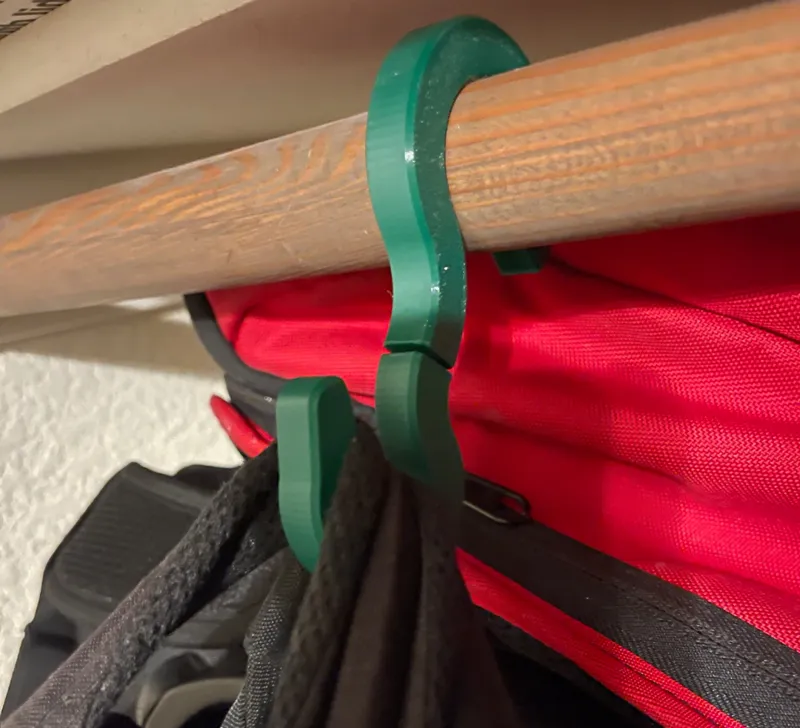 S-Hook rotatable - print in place