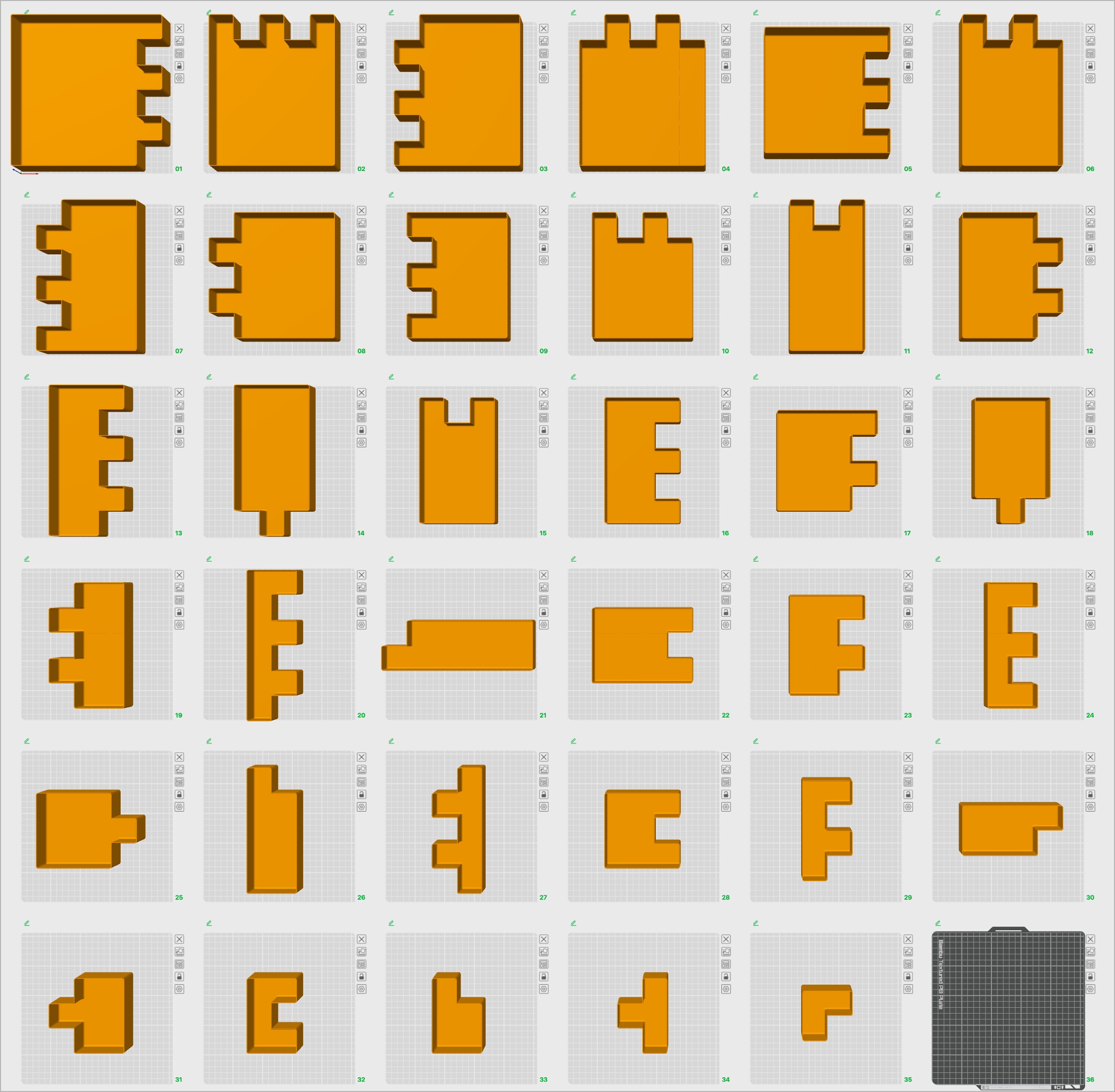Miniatura 2 do modelo 3D Spacerless - Gridfinity Bin Generator