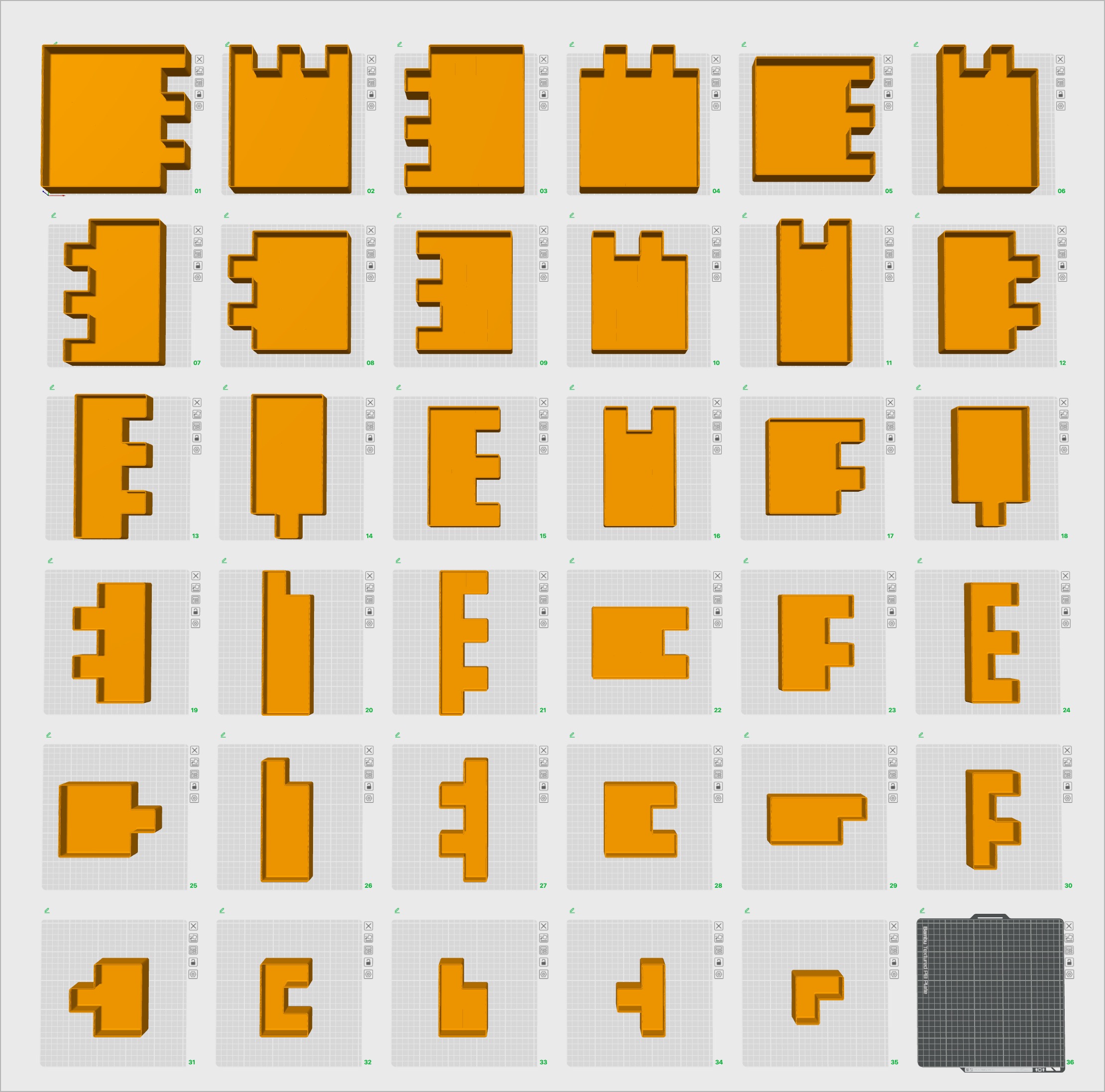 Miniatura 6 do modelo 3D Spacerless - Gridfinity Bin Generator