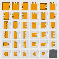 6U Puzzle styles with stacking lip 0.2mm layer