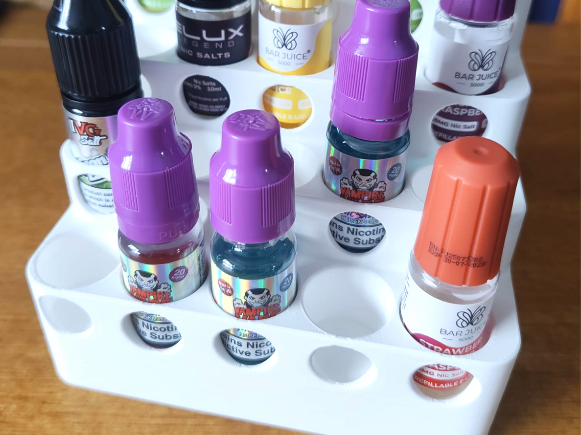 No Supports - 20 Bottle Nic Salt Vape Holder