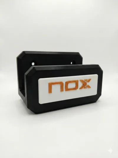 Nox Padel Racket Wall Mount - Free 3D Print Model - MakerWorld
