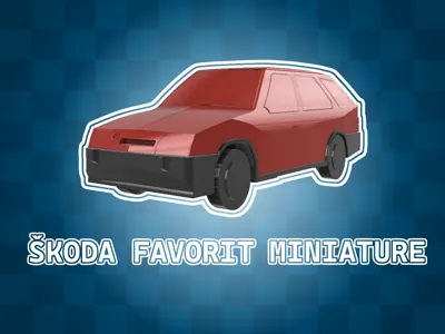 ŠKODA FAVORIT/FORMAN miniature toy