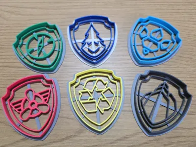 Paw Patrol Badges Cookie Cutters
