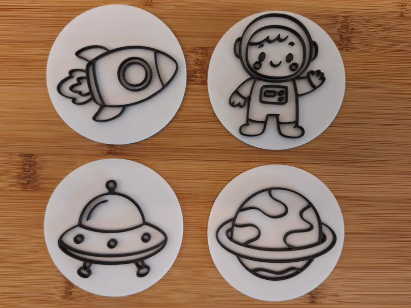 Sensory play : Space stamp set