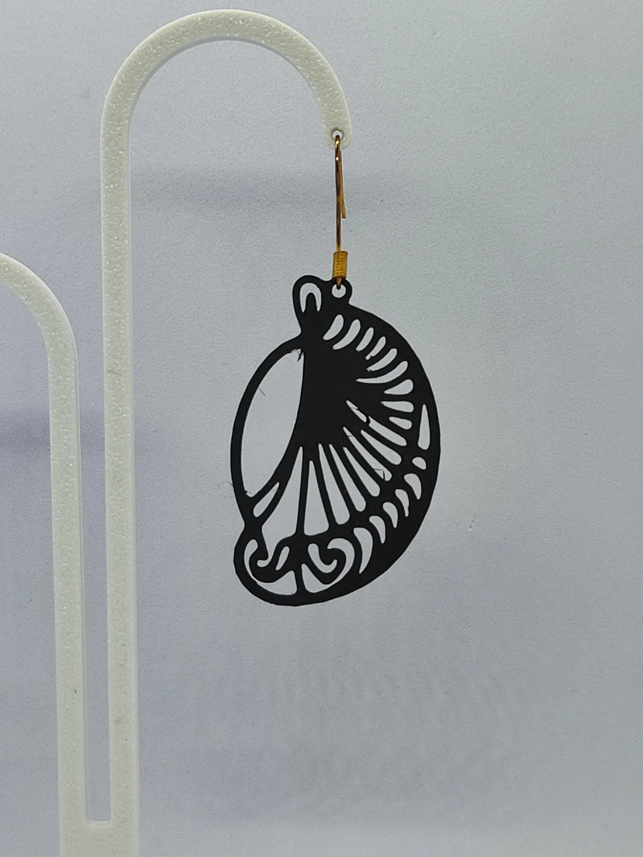 Aretes Concha de Medianoche view 4