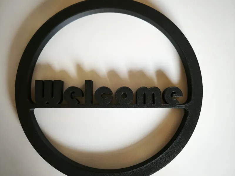 Welcome Schild