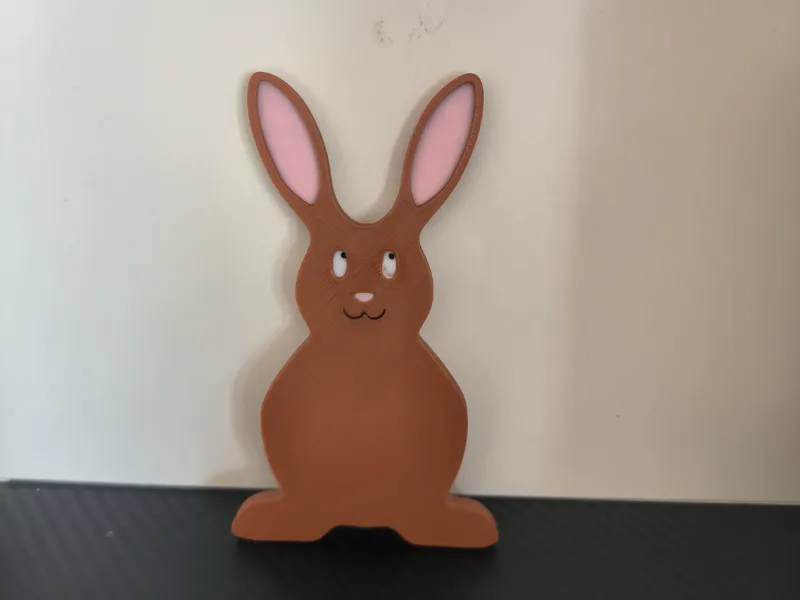 Osterhase 2D Dekoration 
