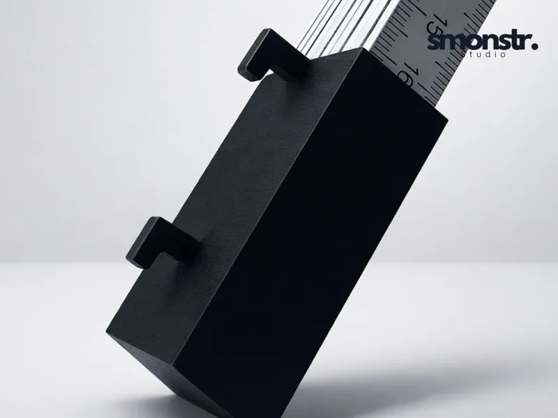Folding Ruler Mount for IKEA Skadis