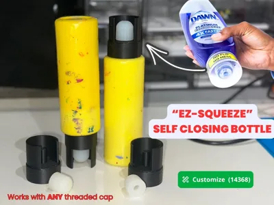 Self Sealing EZ Squeeze Paint Bottle Parametric