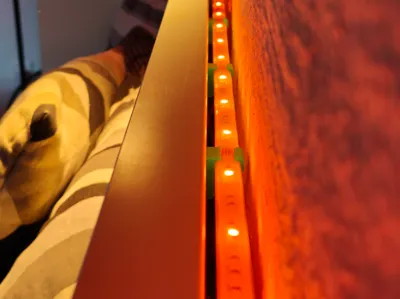 LED Strip Mount – Upward Bracket for Headboards
