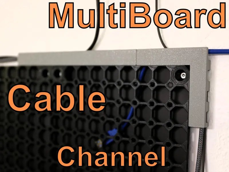 Multiboard Side Cable Channel Organizer System