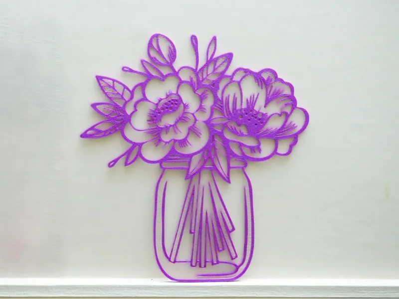 Flower vase Wall art