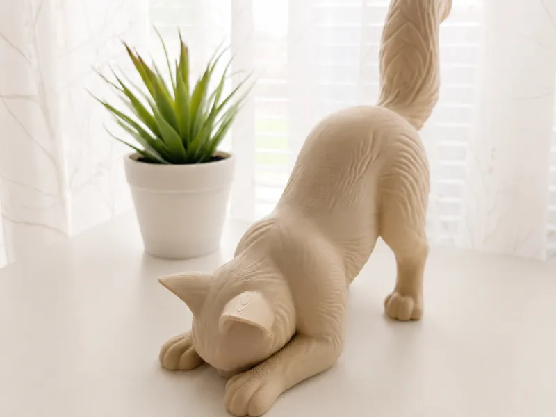 Cute Cat Figurine | Modern Cat Decor