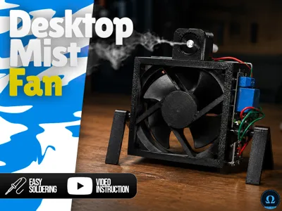 Desktop Mist Fan - DIY Misting Cooling Fan