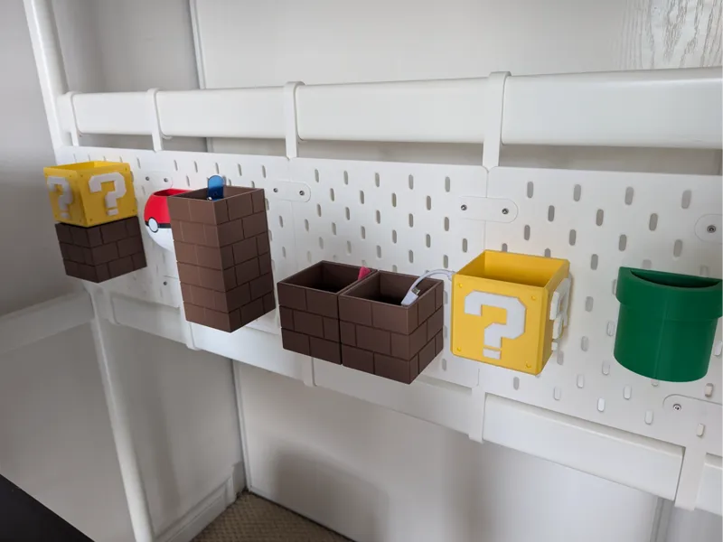 Skadis Board mounts for a the Vitval loft bed
