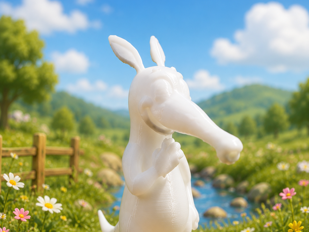 Blauer Ameisenbär – Retro Cartoon 3D Print Figur