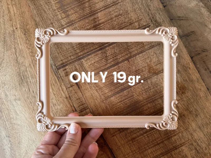 18,7 gr fast Baroque Vintage Frame decoration