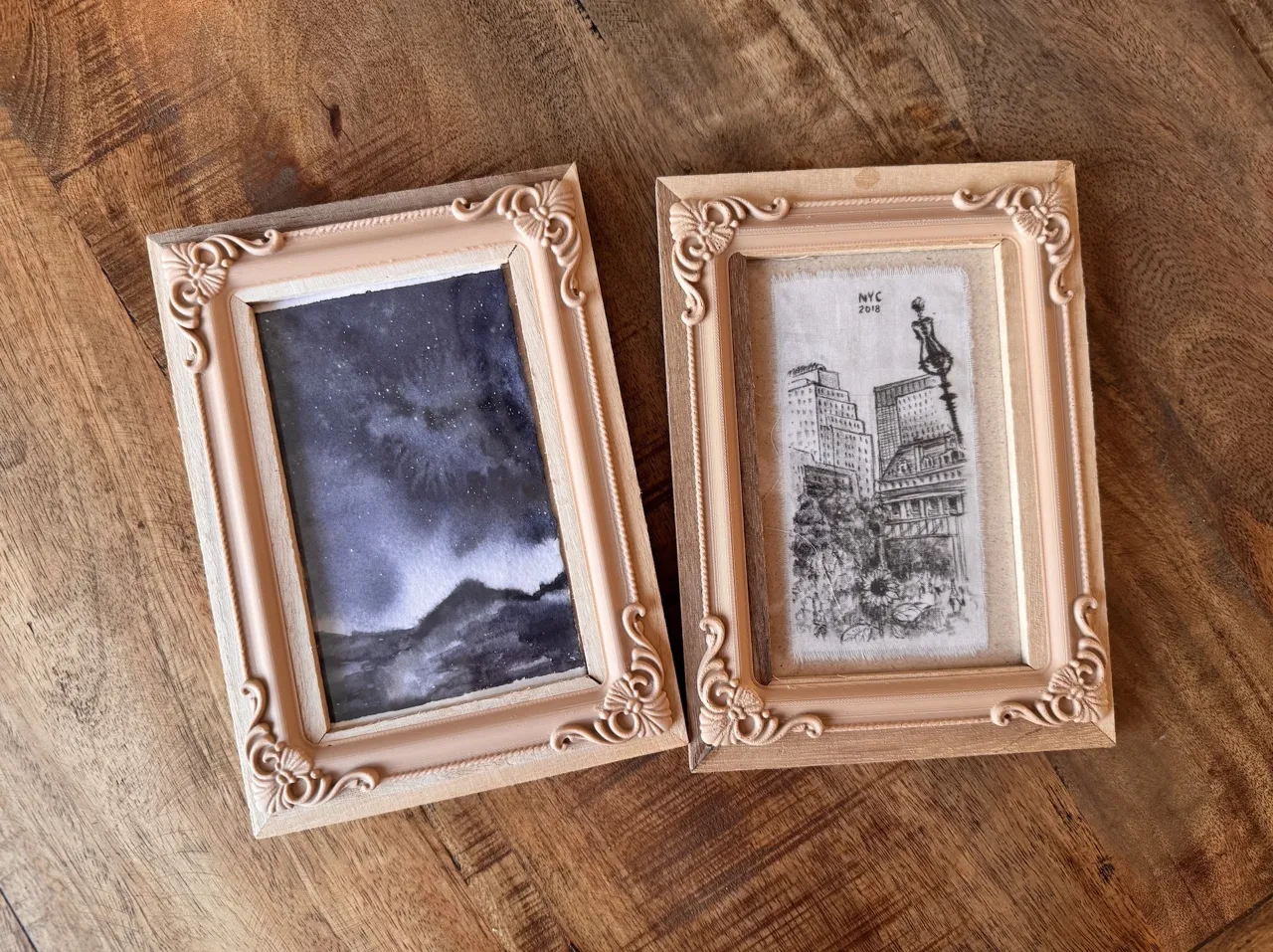 Fast Floral Baroque Vintage Frame decoration view 2