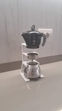4 cup - 4 tazze - stand moka bialetti
